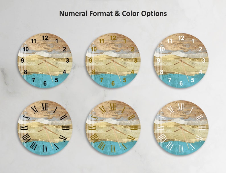 Vue abstraite dorée sur verre trempé avec horloge murale maison et bureau