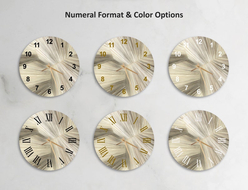 Quartz doré silencieux sur verre trempé avec horloge murale minimaliste